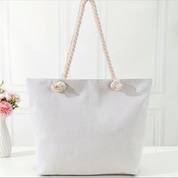 Evil Eye Tote Bag w/ Rope Handle - Picture 3 of 4